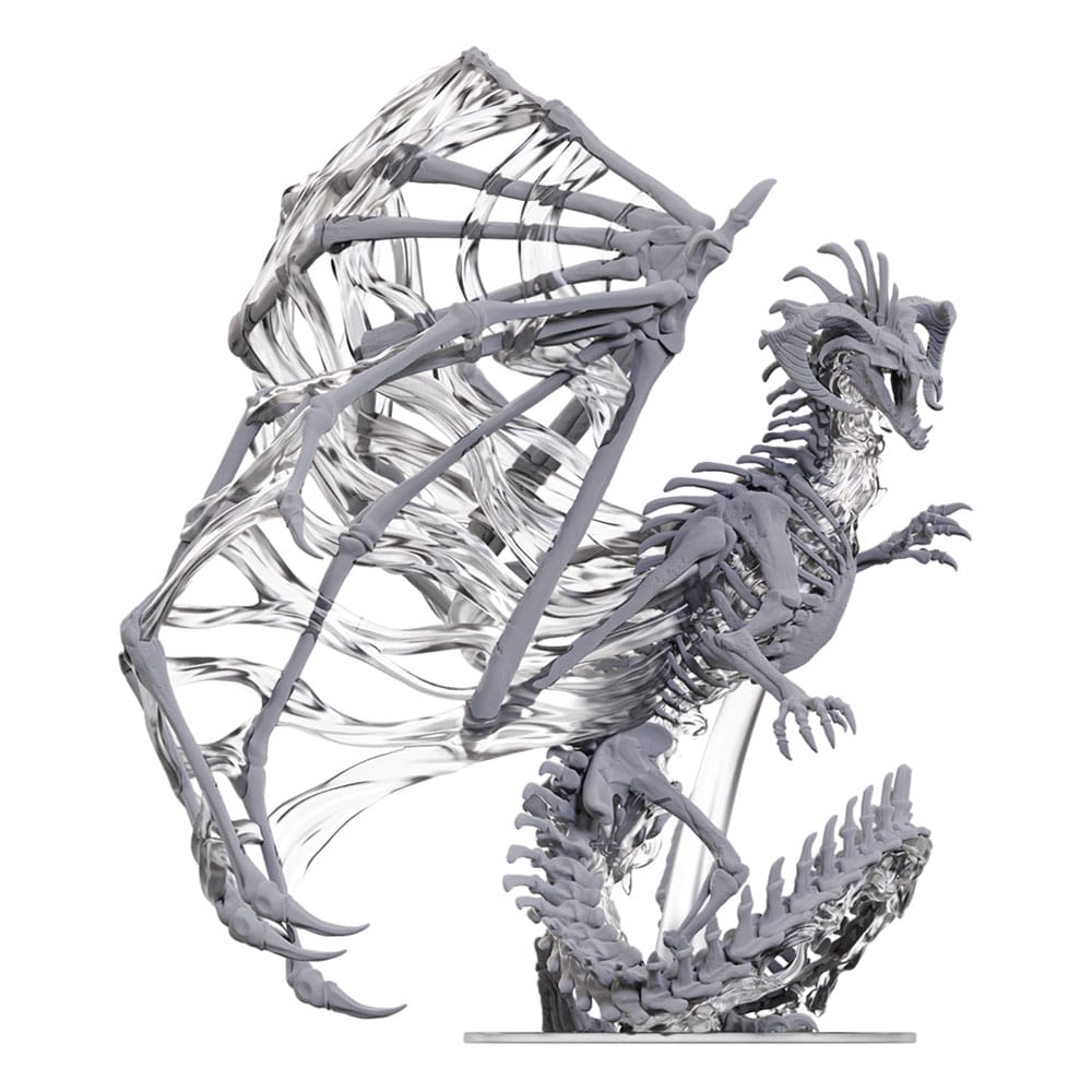 MADE TO ORDER D&D Nolzur's Marvelous Miniatures Unpainted Miniatures Black Dracolich 30 cm
