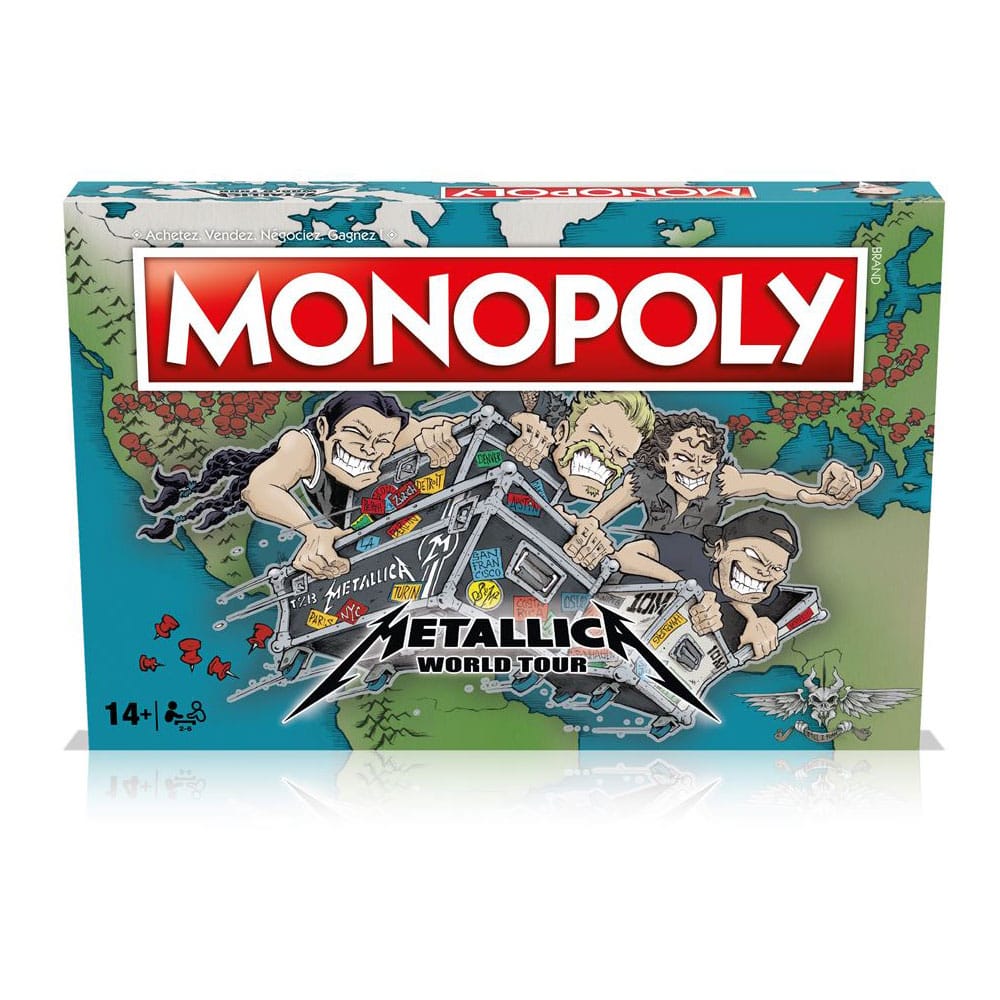 SU ORDINAZIONE Metallica Monopoly Metallica World Tour *French Version* *PREZZO SPECIALE*