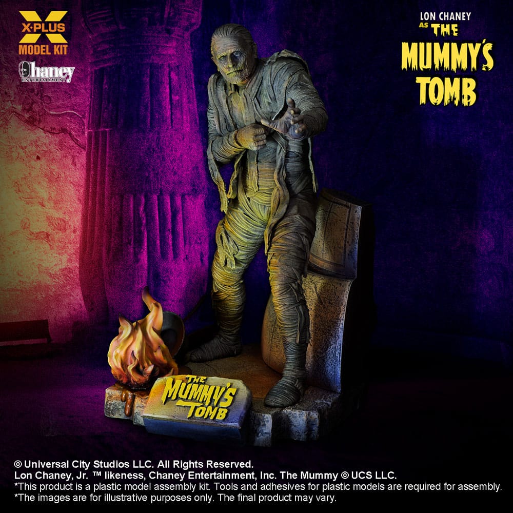 SU ORDINAZIONE The Mummy´s Tomb Plastic Model Kit 1/8 Lon Chaney Jr. as Mummy 23 cm ESAURITO