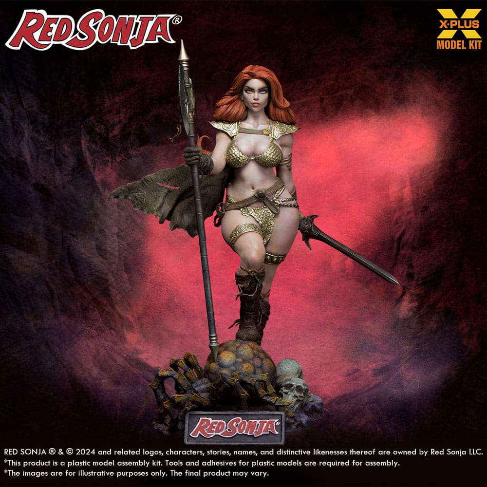 SU ORDINAZIONE Red Sonja Plastic Model Kit 1/8 Red Sonja 27 cm ESAURITO