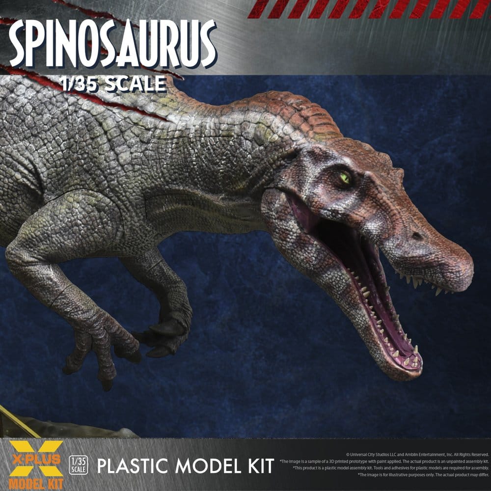 🧪 LAB | PREORDINE+ 03/2027 Jurassic Park III Plastic Model Kit 1/35 Spinosaurus 19 cm (Reproduction)