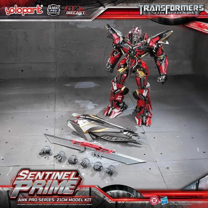 🧪 LAB | PREORDINE+ 02/2027 Transformers: Dark of the Moon AMK PRO Series Plastic Model Kit Sentinel Prime 21 cm