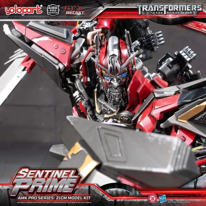 🧪 LAB | PREORDINE+ 02/2027 Transformers: Dark of the Moon AMK PRO Series Plastic Model Kit Sentinel Prime 21 cm