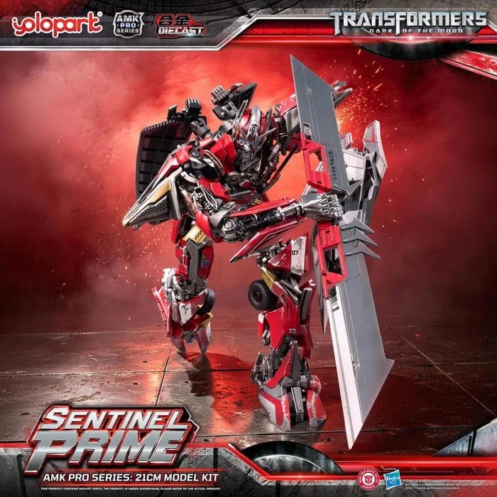 🧪 LAB | PREORDINE+ 02/2027 Transformers: Dark of the Moon AMK PRO Series Plastic Model Kit Sentinel Prime 21 cm