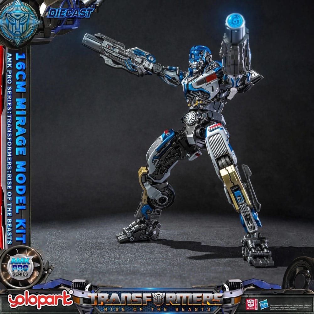 🧪 LAB | SU ORDINAZIONE Transformers: Rise of the Beasts AMK Pro Series Plastic Model Kit Mirage (Oversea Version) 16 cm