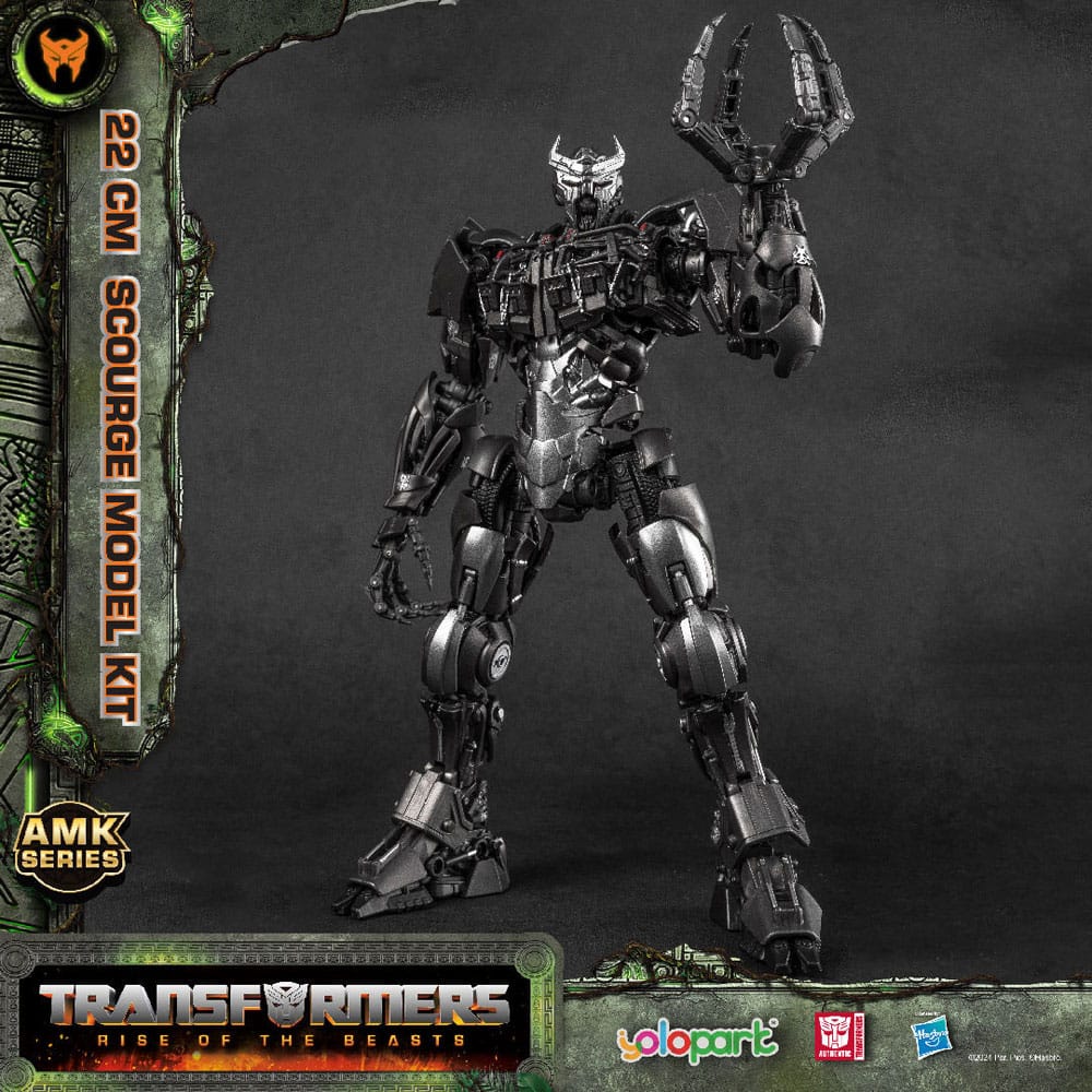 SU ORDINAZIONE Transformers: Rise of the Beasts AMK Series Plastic Model Kit Scourge 22 cm