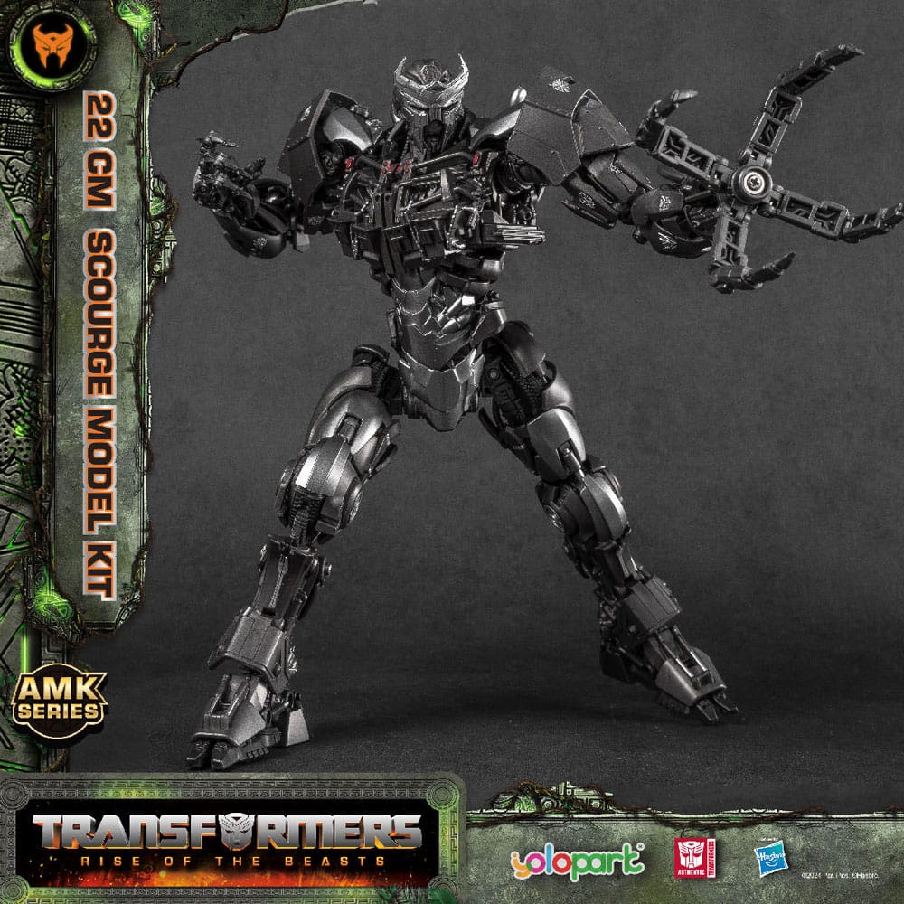 🧪 LAB | SU ORDINAZIONE Transformers: Rise of the Beasts AMK Series Plastic Model Kit Scourge 22 cm