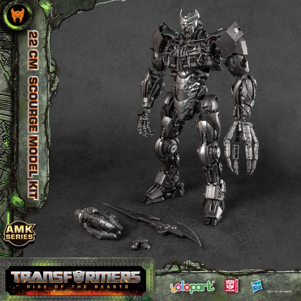 🧪 LAB | SU ORDINAZIONE Transformers: Rise of the Beasts AMK Series Plastic Model Kit Scourge 22 cm