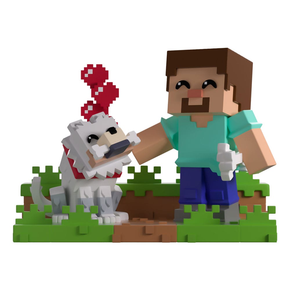 🧪 LAB | SU ORDINAZIONE Minecraft Vinyl Figure Taming a Wolf 10 cm