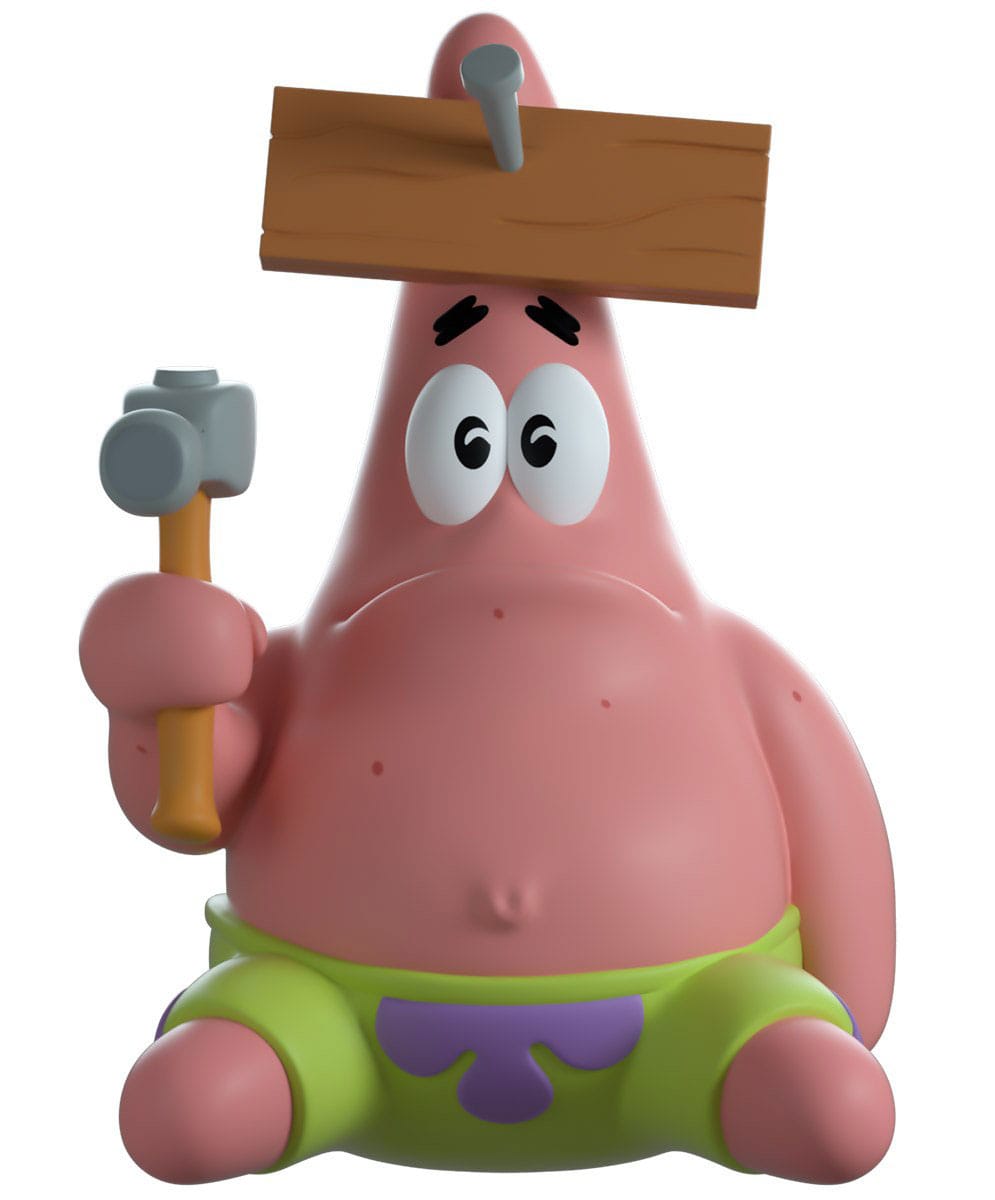 AUF BESTELLUNG SpongeBob Schwammkopf Vinyl Figur Nagel auf Kopf Patrick 10 cm