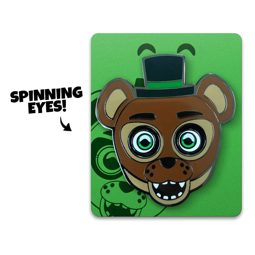 🧪 LAB | SU ORDINAZIONE Five Nights at Freddy´s Pin Badge Popgoes The Weasel Glow in the Drak Spinning 5 cm