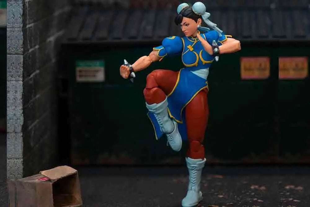 SU ORDINAZIONE STREET FIGHTER 2 CHUN LI BLUE DRESS 1/12 DELUXE ACTION FIGURE