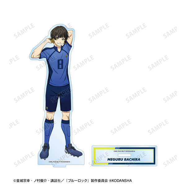 PREORDINE CHIUSO CJ "Bluelock" New Illustration Meguru Bachira Getting Ready Before the Match ver. BIG Acrylic Stand (VARI) 18 cm