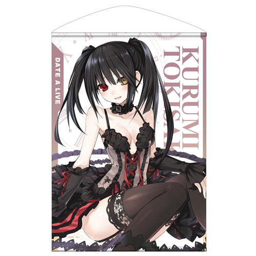 PREORDINE ESAURITO  Date A Live Light Novel ver. Kurumi Tokisaki B2 Wall Scroll (VARI)  72x51 cm