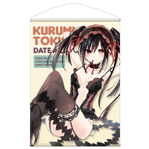 PREORDINE ESAURITO  Date A Live Light Novel ver. Kurumi Tokisaki B2 Wall Scroll (VARI)  72x51 cm