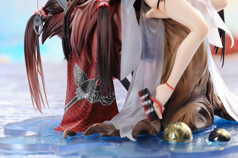 PREORDINE+ 10/2025 Azur Lane Statue 1/7 Amagi Wending Waters Serene Lotus Ver. Acrylic Special Edition w/Display 25 cm