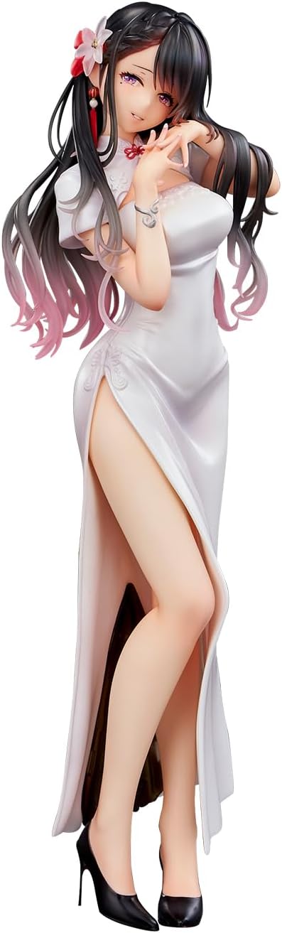 PREORDINE+ 06/2025 Original Illustration PVC Statue Mai Okuma illustration Healing-type white chinese dress lady 26 cm
