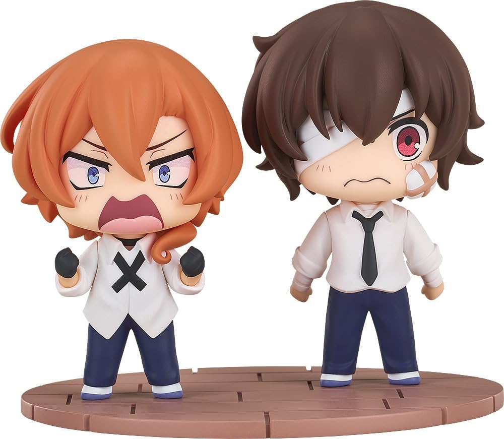 PREORDINE+ CHIUSO 02/2025 Bungo Stray Dogs Wan! Chibi Figures Osamu Dazai & Chuya Nakahara: Fourteen-Year-Old Ver. 8 cm