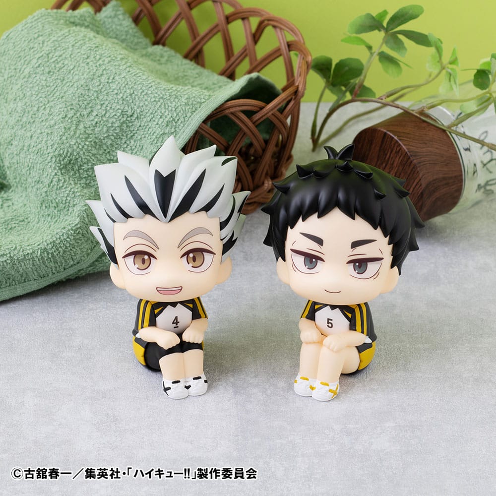 PREORDINE CHIUSO 08/2025 Haikyu!! Look Up PVC Statues Kotaro Bokuto & Keiji Akaashi Uniform Ver. 11 cm (with gift) (PREORDINE NON CANCELLABILE)