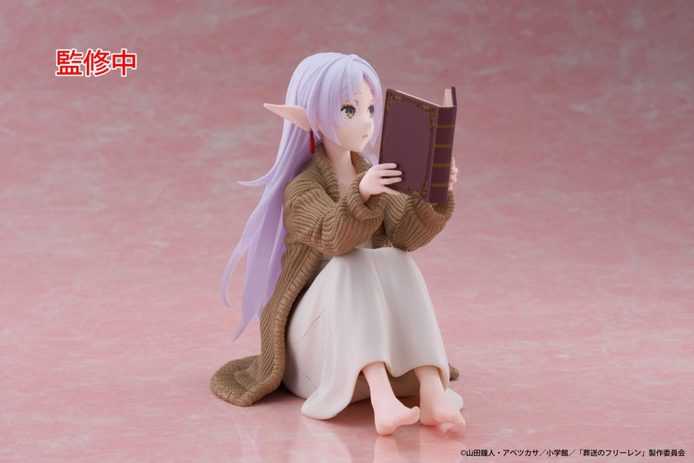 PREORDINE+ CHIUSO 06/2025 Frieren: Beyond Journey's End Desktop Cute Figure Frieren Roomwear Ver. 13 cm