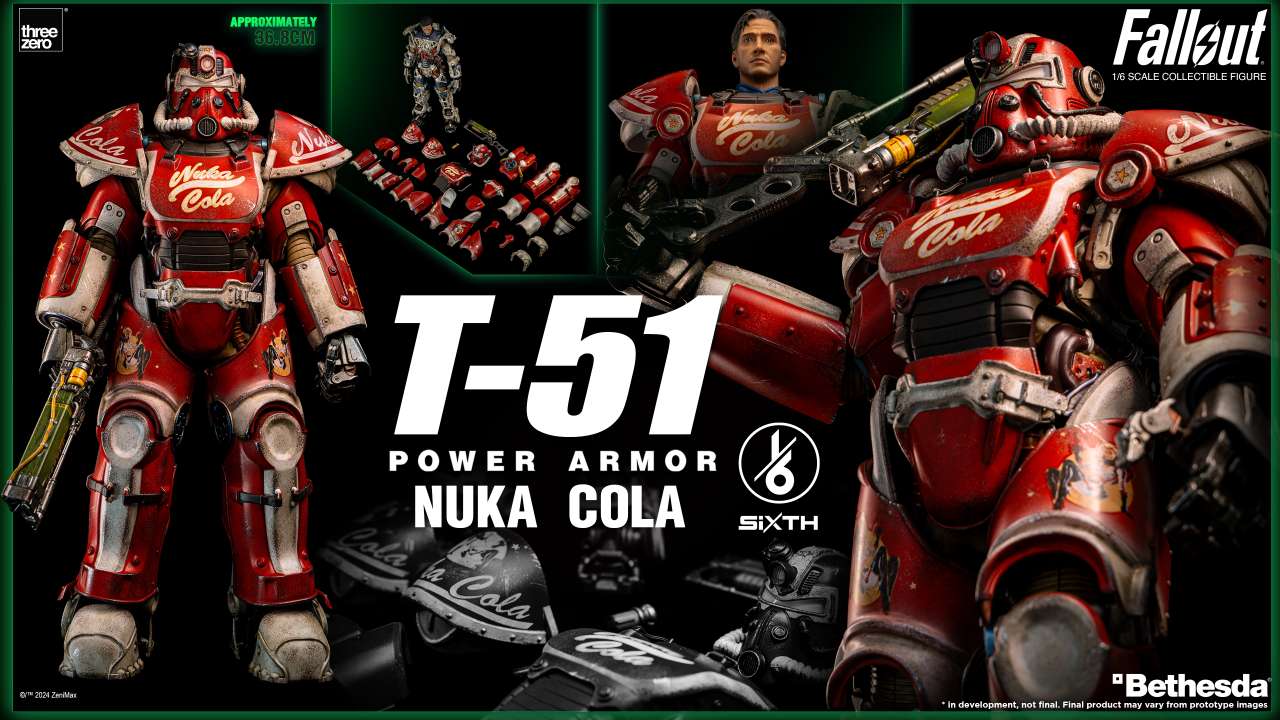 PREORDINE ESAURITO Fallout T-51 Nuka Cola Power Armor 1/6 Action Figure  (PREORDINE NON CANCELLABILE)