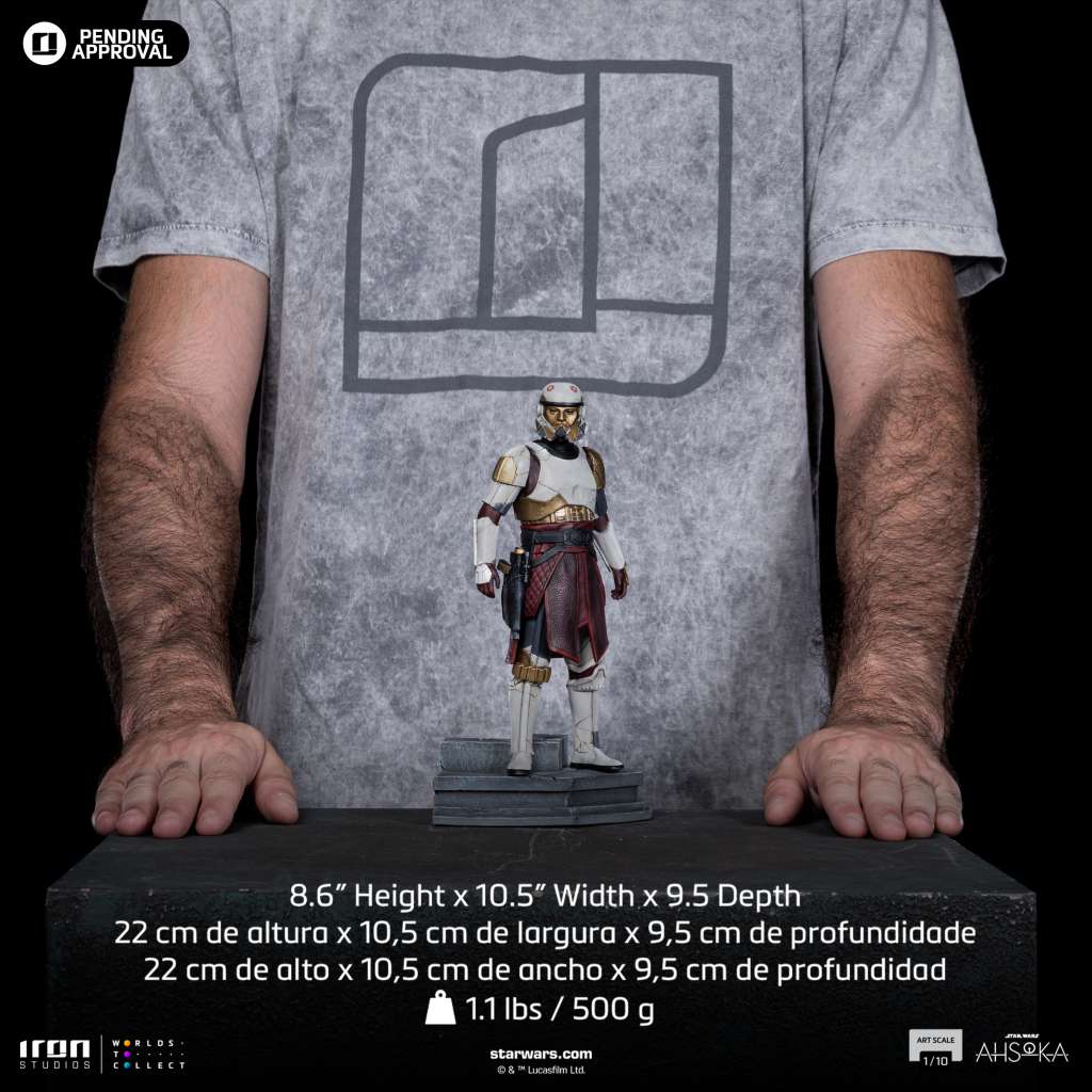 PREORDINE CHIUSO 03/2025 Star Wars Ashoka Cap. Enoch 1/10 Statue  (PREORDINE NON CANCELLABILE)