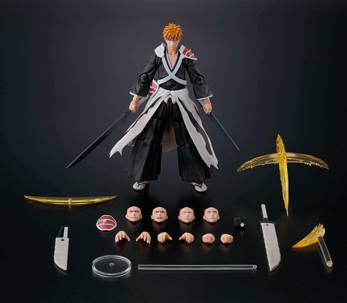 PREORDINE ESAURITO Bleach Ichigo Kurosaki Dual Zangetsu Sh Figuarts