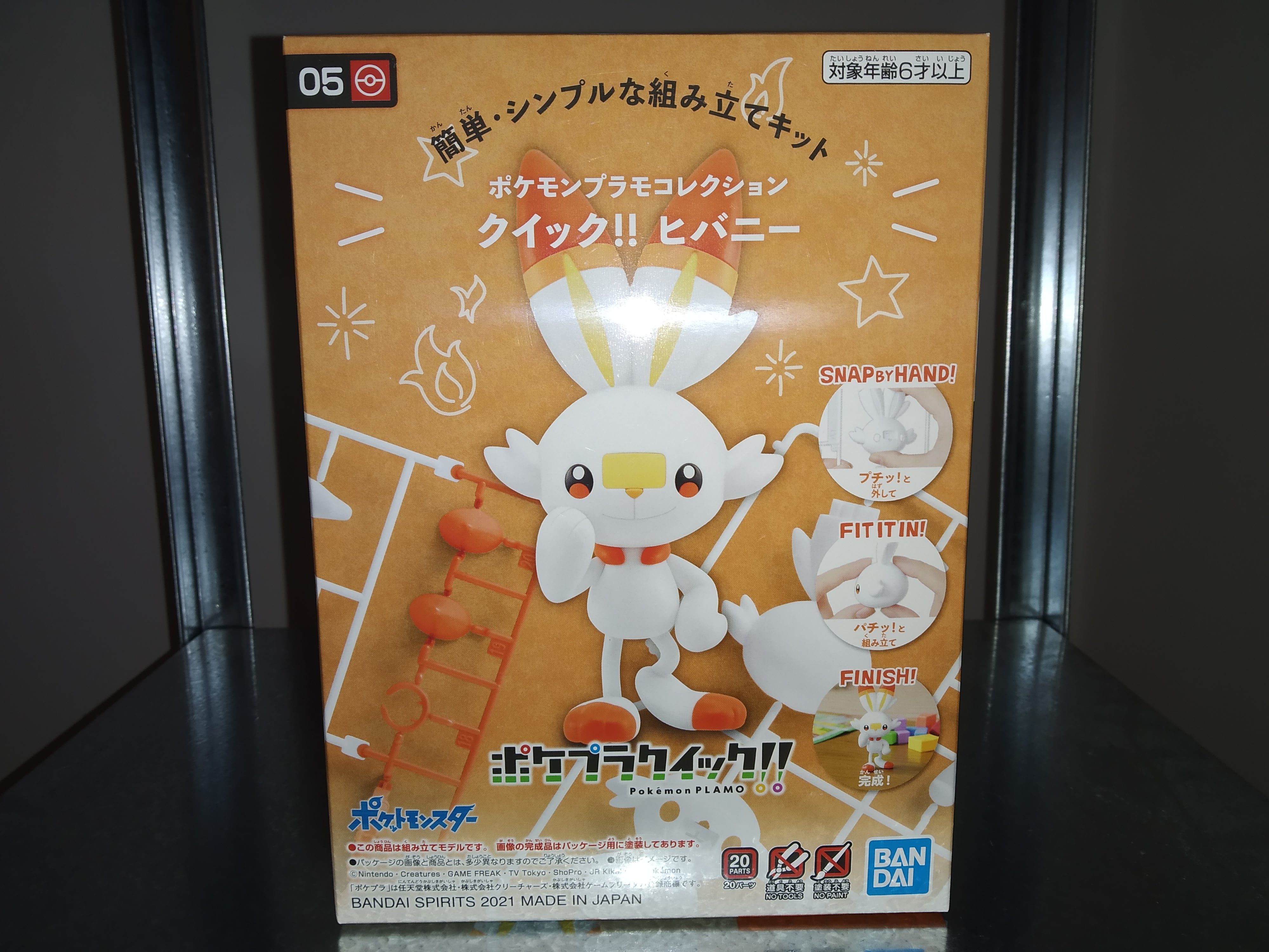 IN STOCK Pokemon PLAMO Collection Quick!! 05 Scorbunny Plastic Model Kit