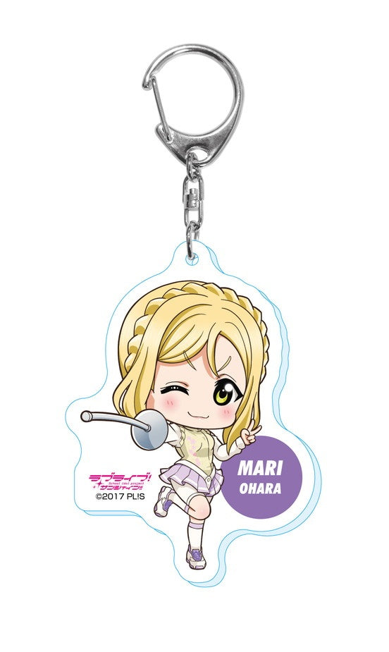 IN STOCK Love Live! Sunshine!!: Aquours SPORTS Deformed Acrylic Keychain Mari Ohara