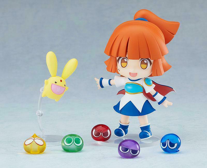 IN STOCK Puyo Puyo!! Quest Nendoroid Action Figure Arle & Carbuncle 10 cm