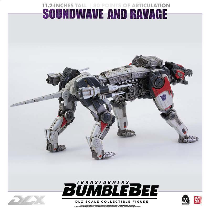 PREORDINE CHIUSO 06/2025 Transformers Bumblebee DLX Action Figure 2-Pack 1/6 Soundwave & Ravage 28 cm (PREORDINE NON CANCELLABILE)