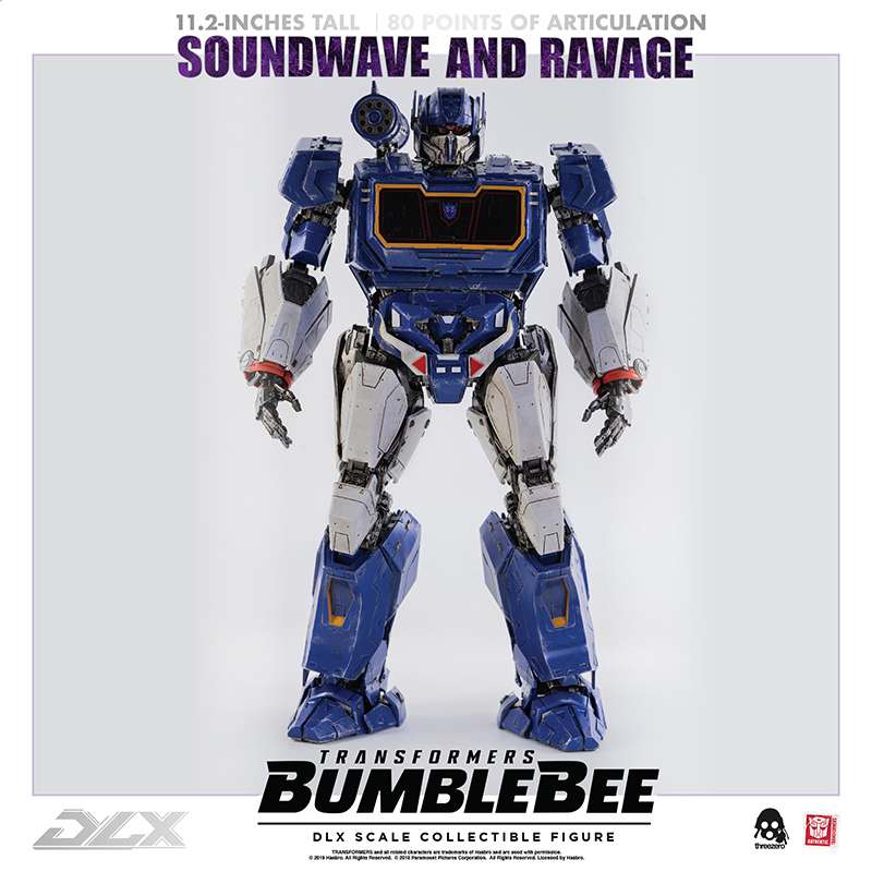 PREORDINE CHIUSO 06/2025 Transformers Bumblebee DLX Action Figure 2-Pack 1/6 Soundwave & Ravage 28 cm (PREORDINE NON CANCELLABILE)