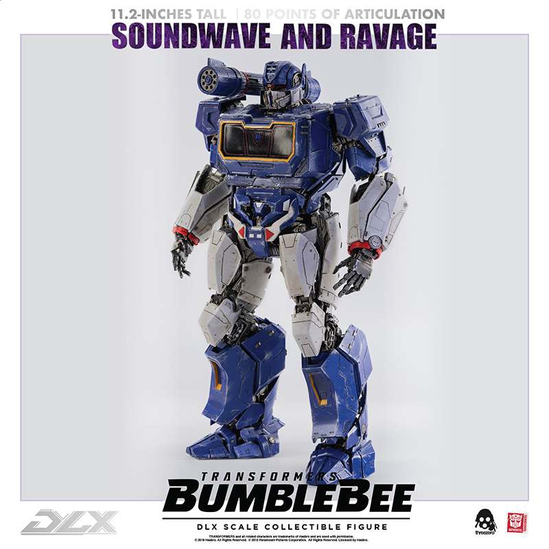 PREORDINE CHIUSO 06/2025 Transformers Bumblebee DLX Action Figure 2-Pack 1/6 Soundwave & Ravage 28 cm (PREORDINE NON CANCELLABILE)