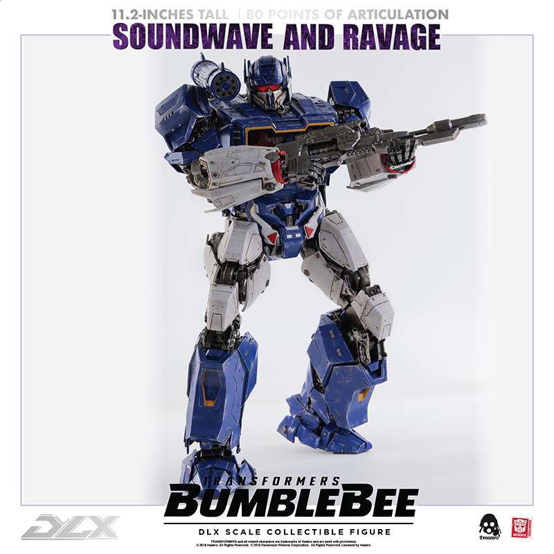 PREORDINE CHIUSO 06/2025 Transformers Bumblebee DLX Action Figure 2-Pack 1/6 Soundwave & Ravage 28 cm (PREORDINE NON CANCELLABILE)