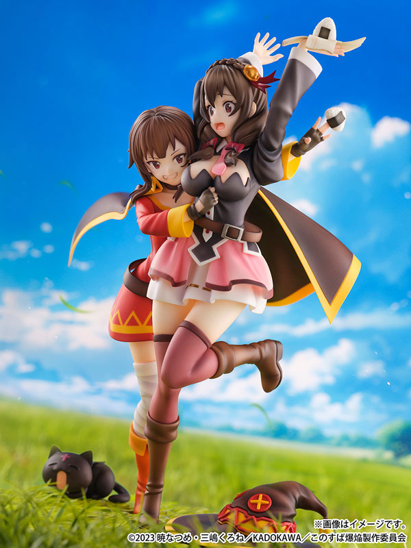 PREORDINE CHIUSO 08/2025 Konosuba: God's Blessing on This Wonderful World! SHIBUYA SCRAMBLE FIGURE Megumin & Yunyun Futari wa Otomodachi Ver. 26 cm Statue 1/6  (PREORDINE NON CANCELLABILE)