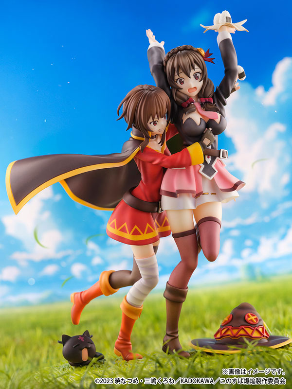 PREORDINE CHIUSO 08/2025 Konosuba: God's Blessing on This Wonderful World! SHIBUYA SCRAMBLE FIGURE Megumin & Yunyun Futari wa Otomodachi Ver. 26 cm Statue 1/6  (PREORDINE NON CANCELLABILE)