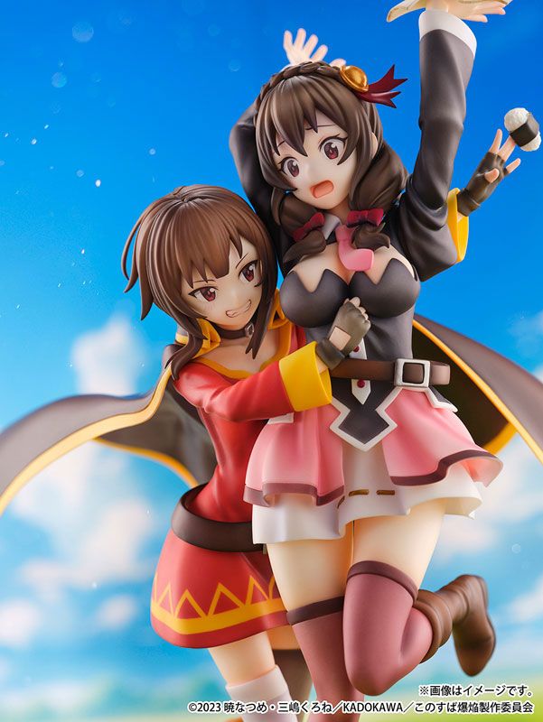 PREORDINE CHIUSO 08/2025 Konosuba: God's Blessing on This Wonderful World! SHIBUYA SCRAMBLE FIGURE Megumin & Yunyun Futari wa Otomodachi Ver. 26 cm Statue 1/6  (PREORDINE NON CANCELLABILE)