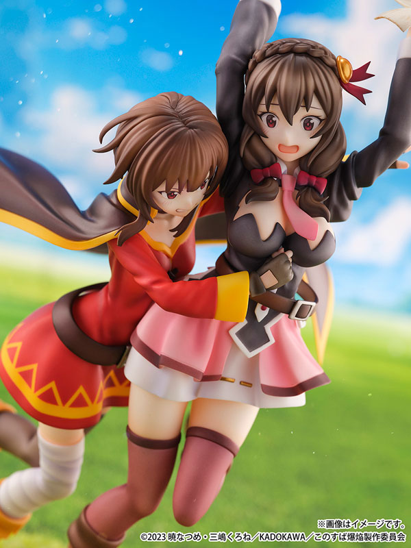 PREORDINE CHIUSO 08/2025 Konosuba: God's Blessing on This Wonderful World! SHIBUYA SCRAMBLE FIGURE Megumin & Yunyun Futari wa Otomodachi Ver. 26 cm Statue 1/6  (PREORDINE NON CANCELLABILE)