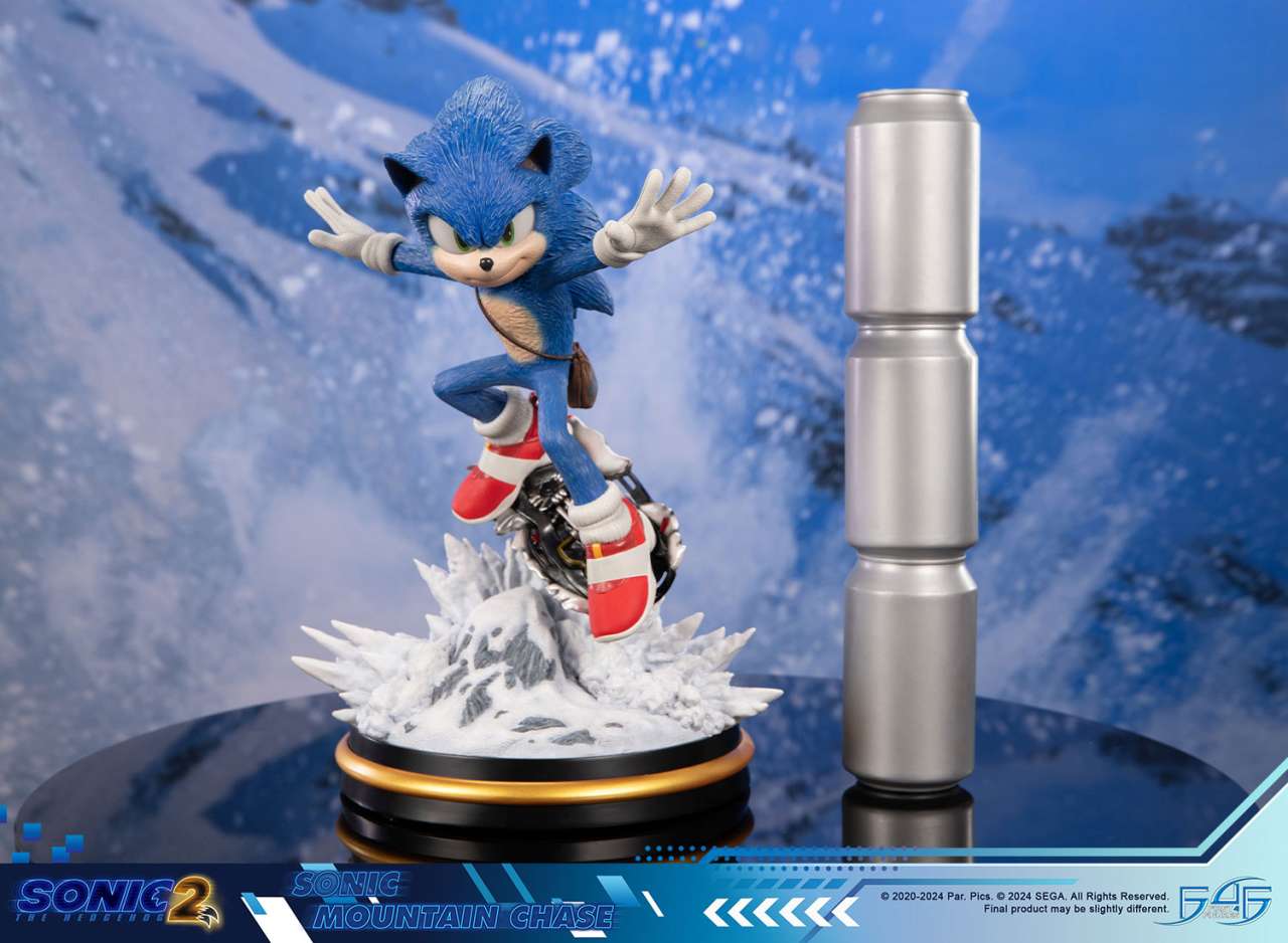 PREORDINE CHIUSO 03/2025 Sonic the Hedgehog 2 Sonic Mountain Chase Resin Statue 34 cm (PREORDINE NON CANCELLABILE)