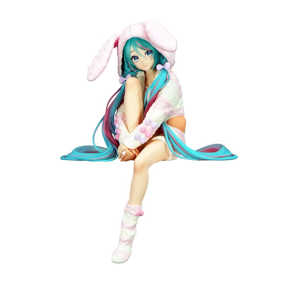 PREORDINE+ CHIUSO 03/2025 Hatsune Miku Noodle Stopper Figure Rabbit Ear Hood Pajama 14 cm (H)