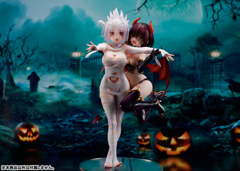 PREORDINE CHIUSO 11/2025 Ayakashi Triangle Statue Matsuri Kazamaki & Suzu Kanade & Shirogane 25 cm (PREORDINE NON CANCELLABILE)