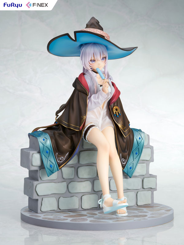 PREORDINE 09/2025 Wandering Witch: The Journey of Elaina F:NEX Elaina Summer Vacation Ver. 22 cm Statue 1/7 (PREORDINE NON CANCELLABILE)