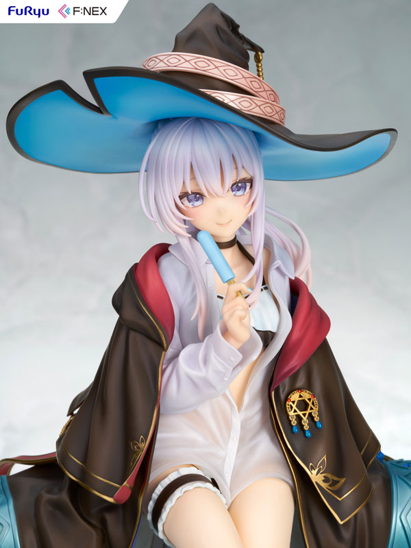 PREORDINE 09/2025 Wandering Witch: The Journey of Elaina F:NEX Elaina Summer Vacation Ver. 22 cm Statue 1/7 (PREORDINE NON CANCELLABILE)