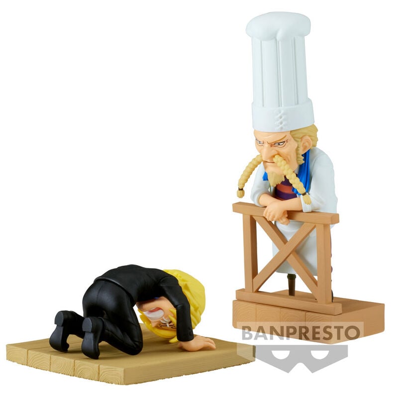 🧪 LAB | SU ORDINAZIONE One Piece WCF Log Series Sanji & Zeff 2 world collectable figure 8cm