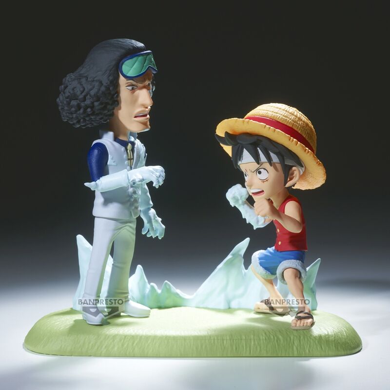 🧪 LAB | SU ORDINAZIONE One Piece World Collectable Figure Log Stories Monkey D. Luffy vs Kuzan 9cm