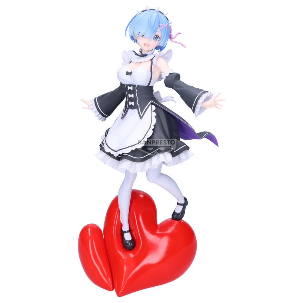 PREORDINE+ 07/2027 Re:Zero Starting Life in Another World Espresto Poppin Heart Rem figure 28cm