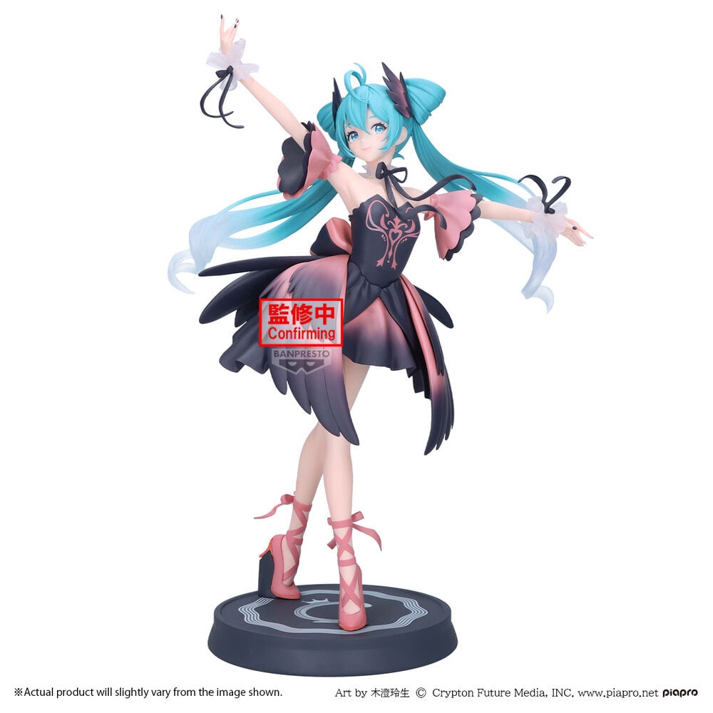 PREORDINE+ 07/2027 Hatsune Miku Evolve Classical tuning from ballet Swan lake Black Swan ver Hatsune Miku figure 24cm
