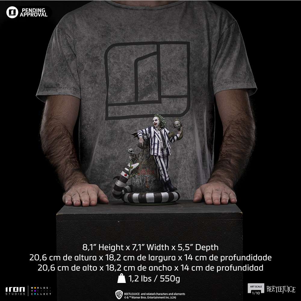 PREORDINE CHIUSO 03/2026 Beetlejuice Art Scale Statue 1/10 Beetlejuice 19 cm (PREORDINE NON CANCELLABILE)