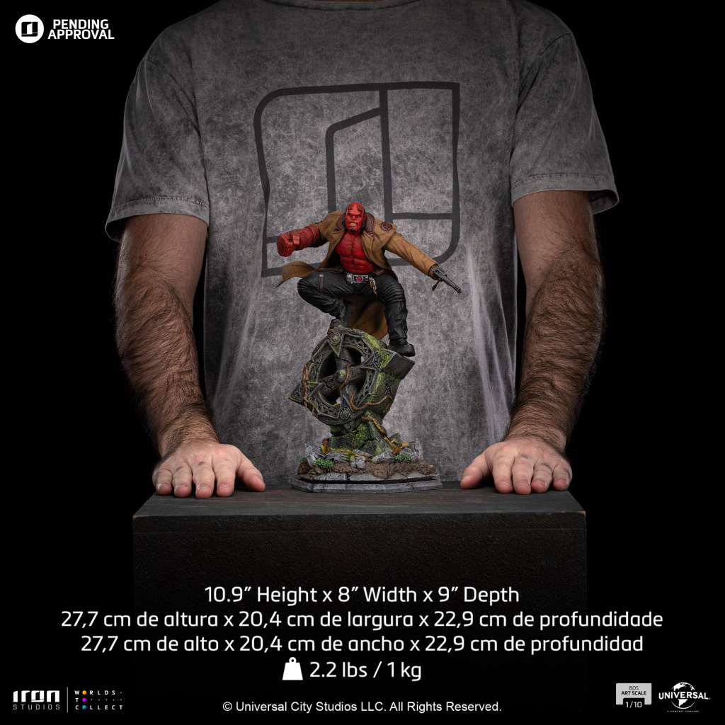 PREORDINE 09/2025 Hellboy 2 Hellboy 1/10 Statue (PREORDINE NON CANCELLABILE)