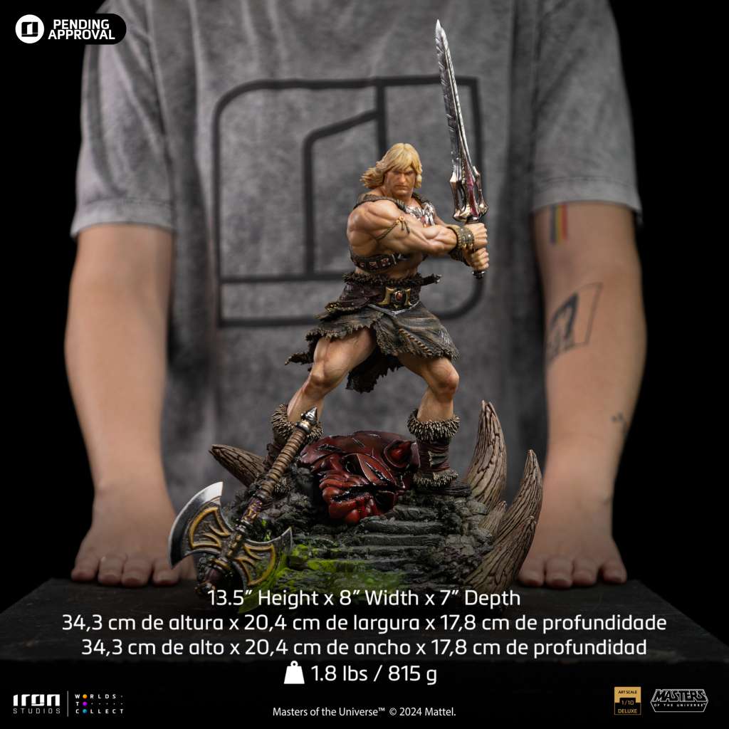 PREORDINE CHIUSO 03/2026 Masters of the Universe He-Man Unleashed 1/10 Statue (PREORDINE NON CANCELLABILE)